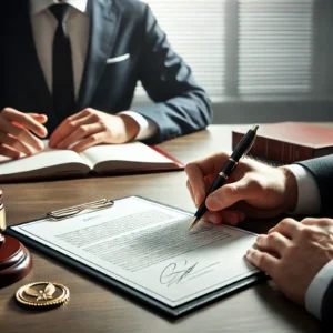 Documentos legales en cartas fianza